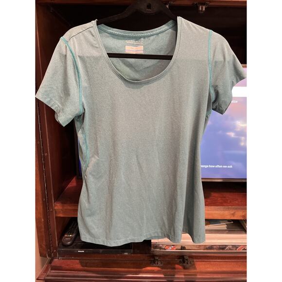 Columbia Sportswear Womens Omni-Wick EVAP Crewneck Shirt Short Sleeve Teal S/P - Picture 1 of 3
